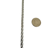 10k White Gold and 0.90cttw Diamond Ladies Link Bracelet 7.25"