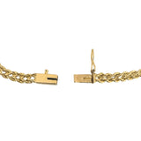 14k Yellow Gold Blue Sapphire and Diamond Double Rope Bracelet 7.5"