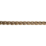 18k Yellow Gold and 4.5cttw Diamond Solid Ladies Curb Link Bracelet 7"