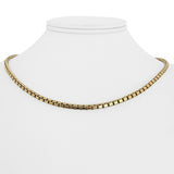 14k Yellow Gold 28.7g Solid Heavy 3mm Box Link Chain Necklace 18"