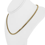 14k Yellow Gold 28.7g Solid Heavy 3mm Box Link Chain Necklace 18"