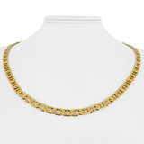 14k Yellow Gold 19.3g Semi Solid 5.5mm Mariner Link Chain Necklace Italy 20"