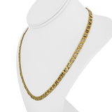 14k Yellow Gold 19.3g Semi Solid 5.5mm Mariner Link Chain Necklace Italy 20"