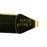10k Yellow Gold 21.2g Solid Diamond Cut 7mm Herringbone Link Necklace Italy 20"