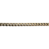 10k Yellow Gold 12.6g Hollow Light 5mm Curb Link Chain Necklace Turkey 21"