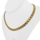 14k Yellow Gold 24.8g Milor Vintage 5mm Polished Fancy Link Necklace Italy 17"