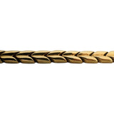14k Yellow Gold 24.8g Milor Vintage 5mm Polished Fancy Link Necklace Italy 17"