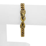John Hardy 18k Yellow Gold 18g Vintage Fancy Curb Link Bracelet 7"