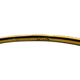 22k Yellow Gold 9.3g Solid Vintage 2.5mm Bangle Bracelet 7.75"