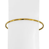 22k Yellow Gold 9.3g Solid Vintage 2.5mm Bangle Bracelet 7.75"
