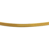 22k Yellow Gold 24g Solid Squared 2.5mm Fancy Link Chain Necklace 24"