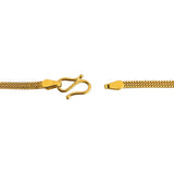 22k Yellow Gold 24g Solid Squared 2.5mm Fancy Link Chain Necklace 24"