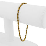 22k Yellow Gold 10g Solid Vintage 3mm Fancy Link Bracelet 8.25"