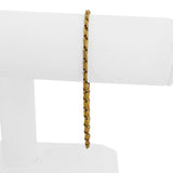 22k Yellow Gold 10g Solid Vintage 3mm Fancy Link Bracelet 8.25"