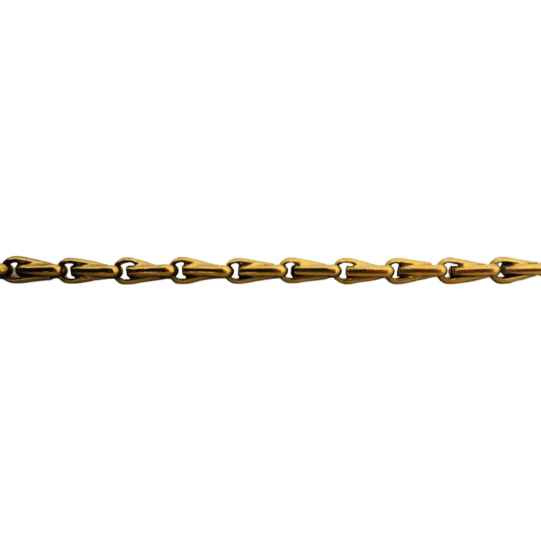 22k Yellow Gold 10g Solid Vintage 3mm Fancy Link Bracelet 8.25"