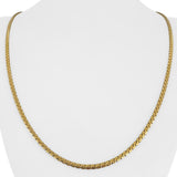 18k Yellow Gold 19.6g Vintage UnoAErre Serpentine Link Chain Necklace Italy 24"