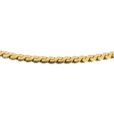 18k Yellow Gold 19.6g Vintage UnoAErre Serpentine Link Chain Necklace Italy 24"