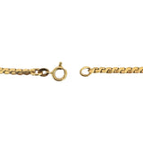 18k Yellow Gold 19.6g Vintage UnoAErre Serpentine Link Chain Necklace Italy 24"