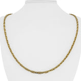 18k Yellow Gold 24.9g Solid 3.5mm Mariner Link Chain Necklace Italy 23.5"