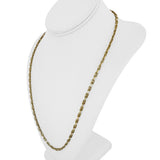 18k Yellow Gold 24.9g Solid 3.5mm Mariner Link Chain Necklace Italy 23.5"