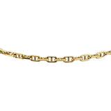 18k Yellow Gold 24.9g Solid 3.5mm Mariner Link Chain Necklace Italy 23.5"