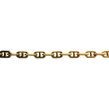 18k Yellow Gold 24.9g Solid 3.5mm Mariner Link Chain Necklace Italy 23.5"