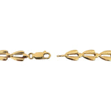 14k Yellow Gold 24.3g Ladies Long 7mm Polished Fancy Link Necklace 30"