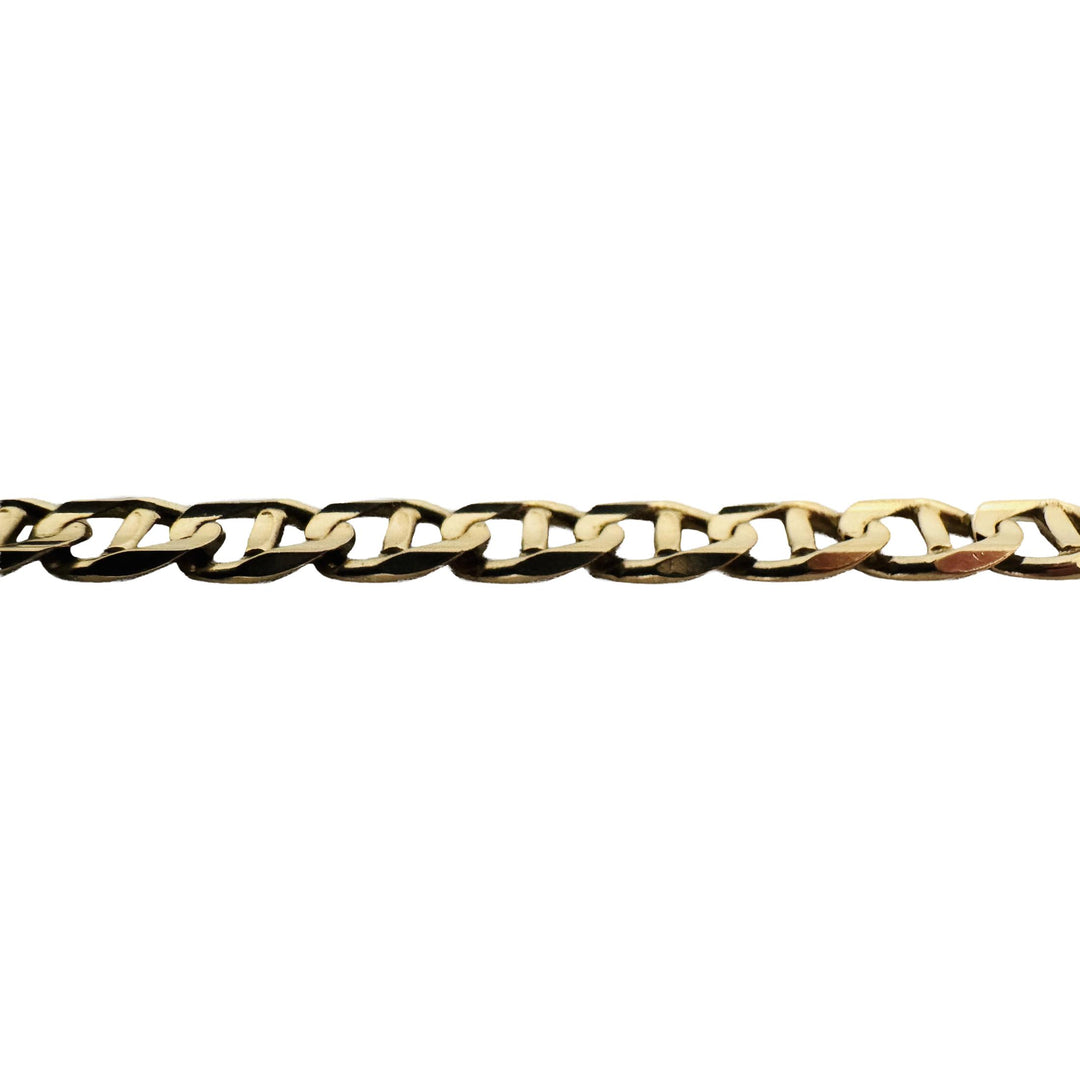14k Yellow Gold 22.7g Solid 4.5mm Mariner Link Chain Necklace Italy 28"