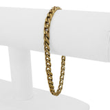14k Yellow Gold 19g Solid Vintage Men's 5.5mm Curb Link Bracelet 8.25"