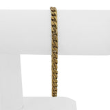 14k Yellow Gold 19g Solid Vintage Men's 5.5mm Curb Link Bracelet 8.25"