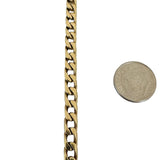 14k Yellow Gold 19g Solid Vintage Men's 5.5mm Curb Link Bracelet 8.25"