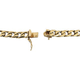 14k Yellow Gold 19g Solid Vintage Men's 5.5mm Curb Link Bracelet 8.25"