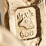 19k Portuguese Yellow Gold 6g Solid Thin 2mm Curb Link Chain Necklace 23"