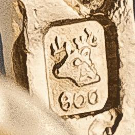 19k Portuguese Yellow Gold 14.3g Solid 2.5mm Curb Link Chain Necklace 20"