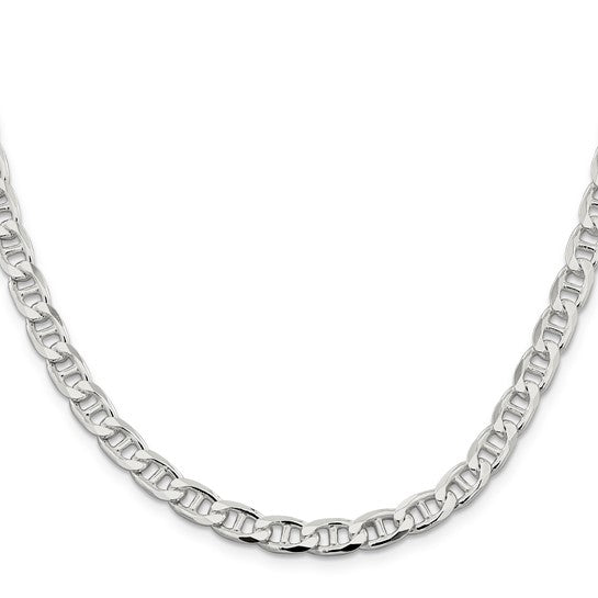 Brand New Sterling Silver 6.5mm Gucci Link Chain Necklace Italy 18