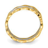 Brand New Set of 3 Stackable Rings in Two Tone Gold Size 7