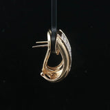 14k Yellow Gold and 1cttw Diamond 9.9g Huggie Earrings