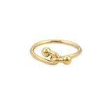 Tiffany & Co. 18k Yellow Gold Double Hook Band Ring Size 5