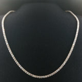 Brand New 12.5cttw Natural Diamond Tennis Necklace in 14k Gold