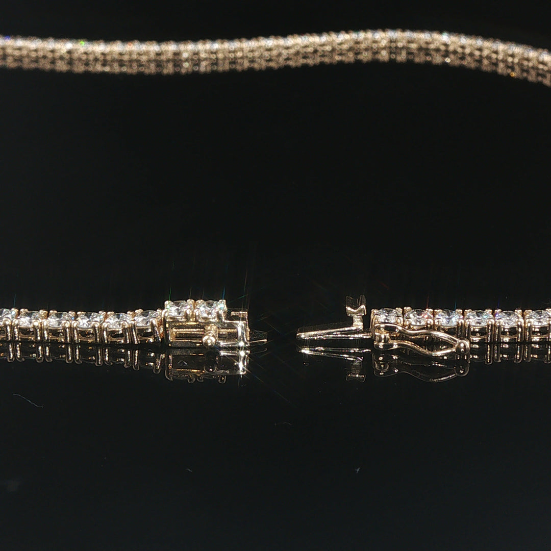Brand New 12.5cttw Natural Diamond Tennis Necklace in 14k Gold