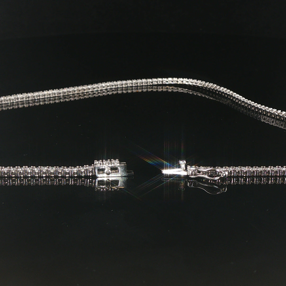 Brand New 4.5cttw Natural Diamond Tennis Necklace in 14k Yellow Gold