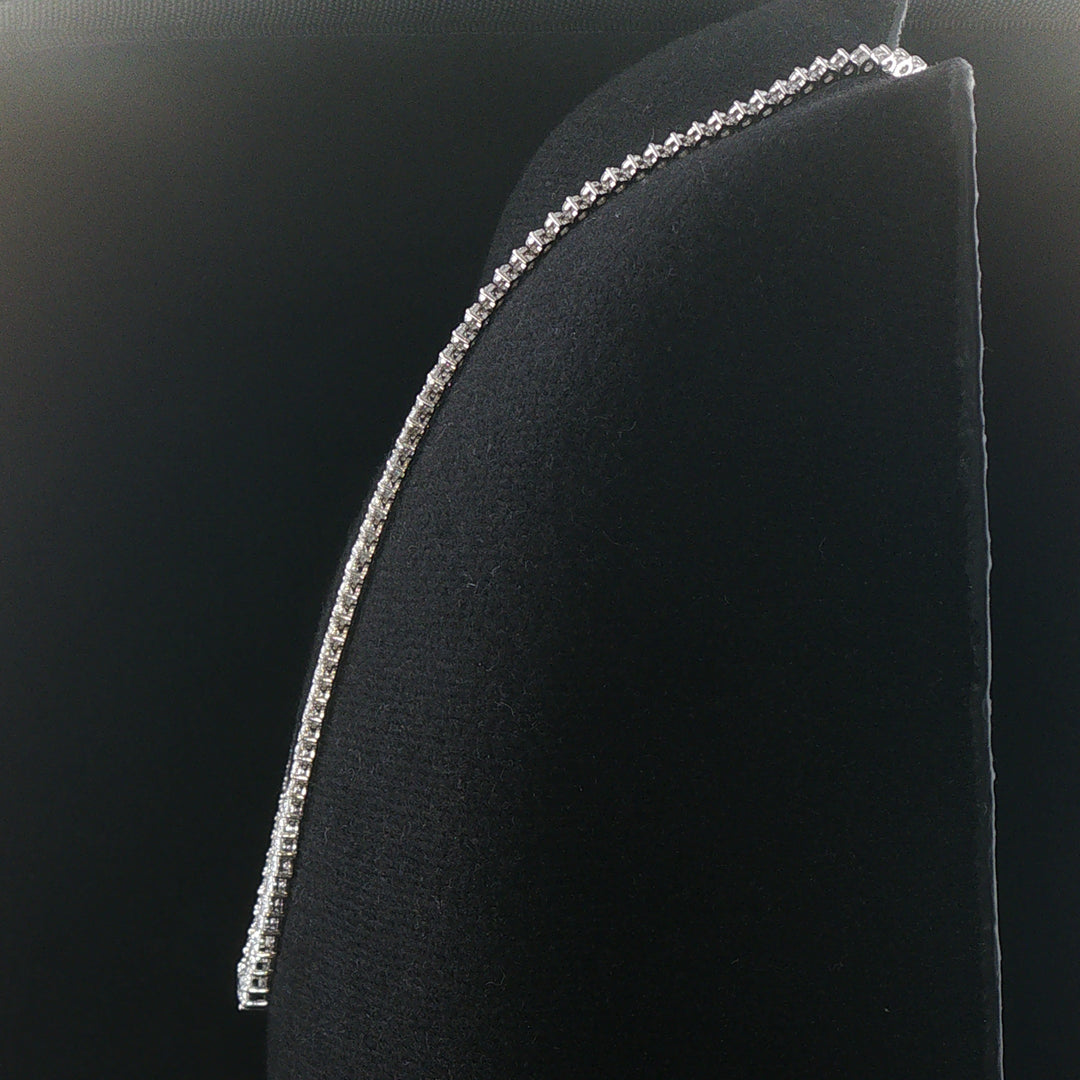 Brand New 9.5cttw Natural Diamond Graduated Riviera Tennis Necklace in 14k