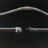 Brand New 9.5cttw Natural Diamond Graduated Riviera Tennis Necklace in 14k