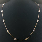 Brand New 2cttw Natural Diamonds by the Yard Necklace in 14k Gold