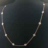 Brand New 2cttw Natural Diamonds by the Yard Necklace in 14k Gold