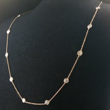 Brand New 2cttw Natural Diamonds by the Yard Necklace in 14k Gold