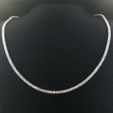 Brand New 10.5cttw Natural Diamond Tennis Necklace in 14k Gold