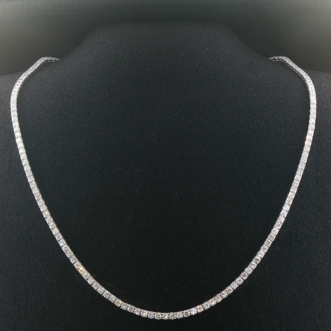 Brand New 8.5cttw Natural Diamond Tennis Necklace in 14k Gold