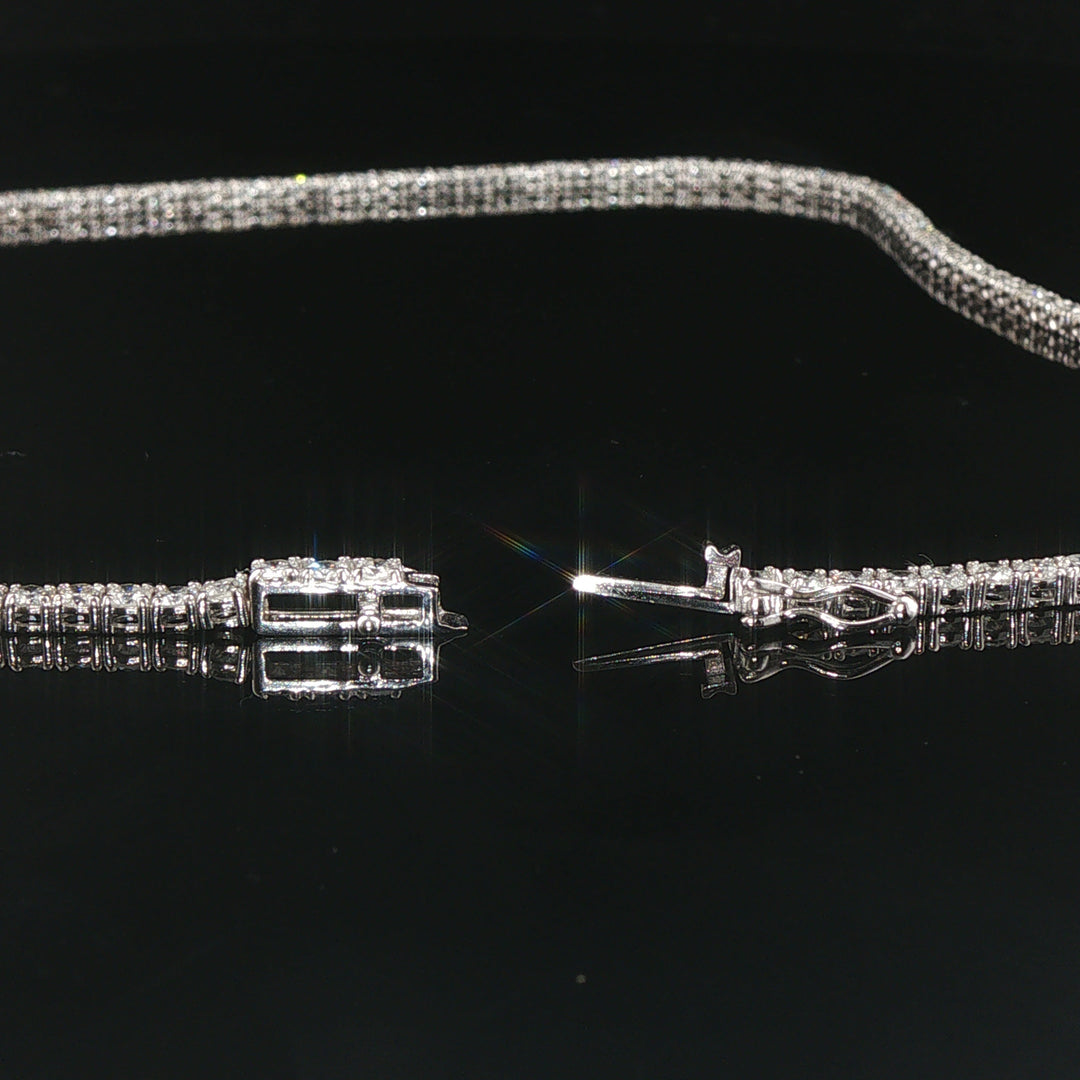 Brand New 8.5cttw Natural Diamond Tennis Necklace in 14k Gold