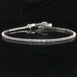 Brand New 1.5cttw Natural Diamond Tennis Bracelet in 14k White Gold